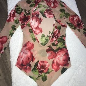 a'gaci Other - Floral Bodysuit a'gaci Other - Floral Bodysuit